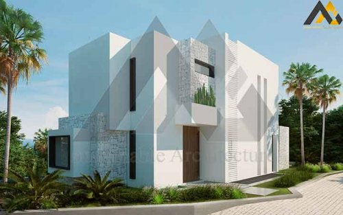 A duplex villa with luxury design