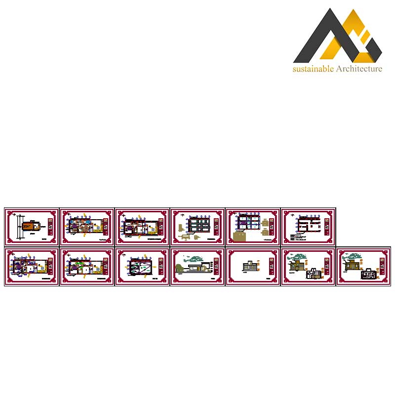 Residential executive map with 10 width