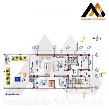 residential house executive plan with 10 width