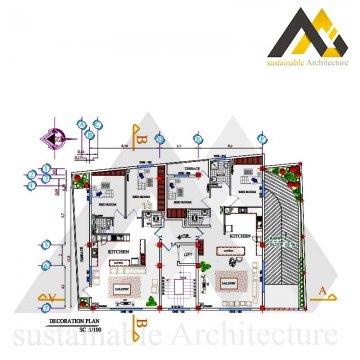 Four storey residential commercial map