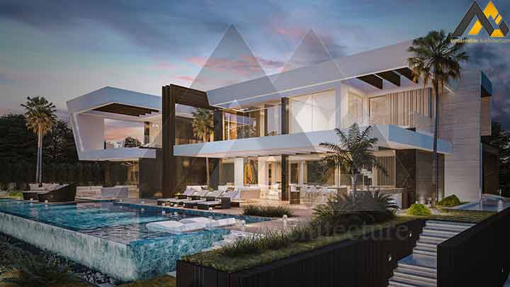 Luxury and modern duplex villa