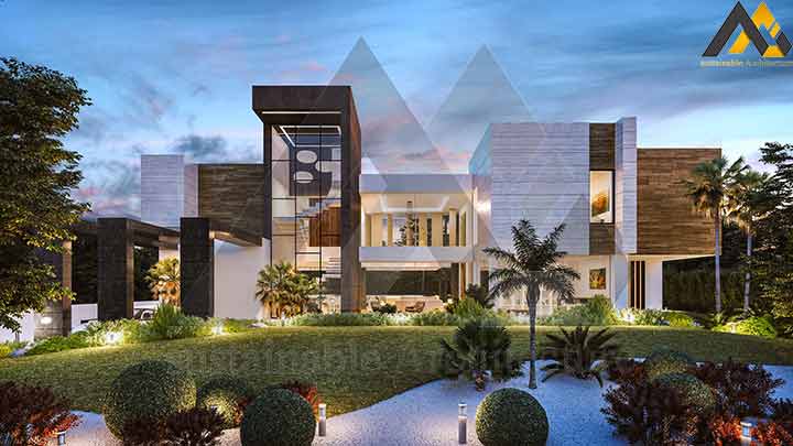 Luxury and modern duplex villa