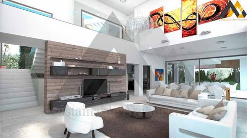 Modern and luxury duplex villa
