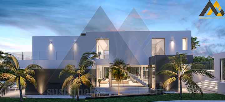 Modern and luxury three storey villa