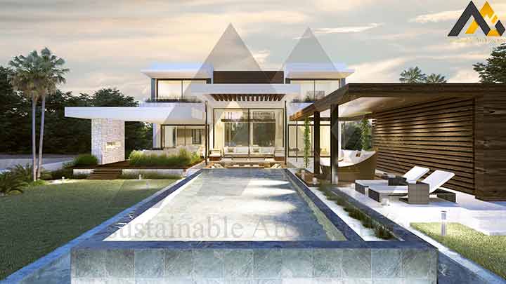 Modern style luxury villa