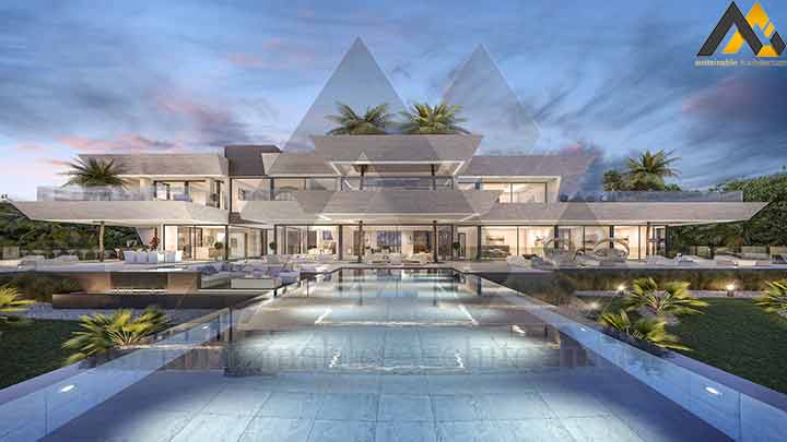 Three storey luxury villa