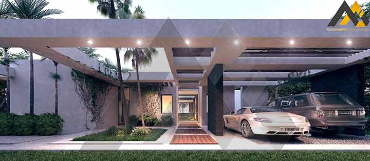 Luxury and modern style villa
