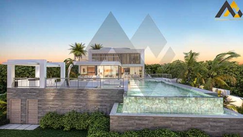Modern and luxury triplex villa