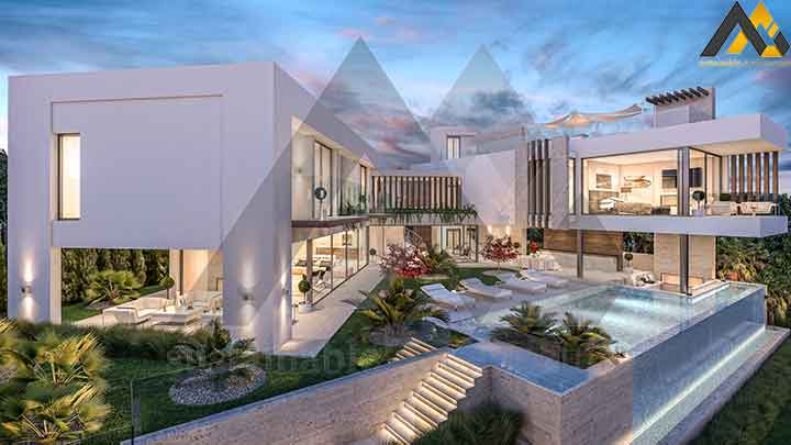 The triplex luxury villa plan