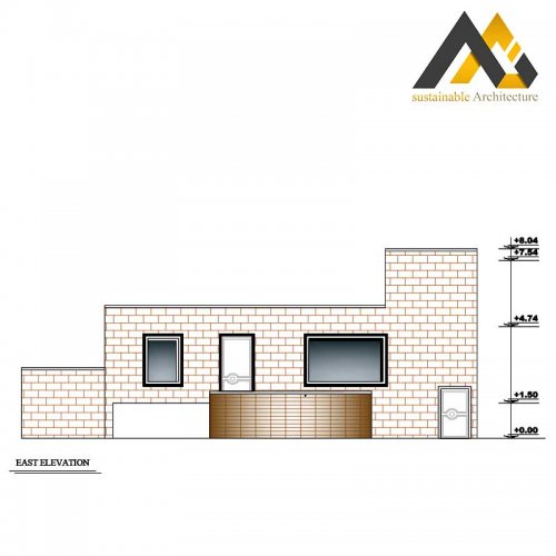 Two storeys residential house plan