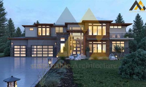 luxury villa house plan