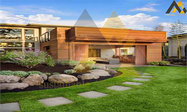 Modern two-storey villa house plan