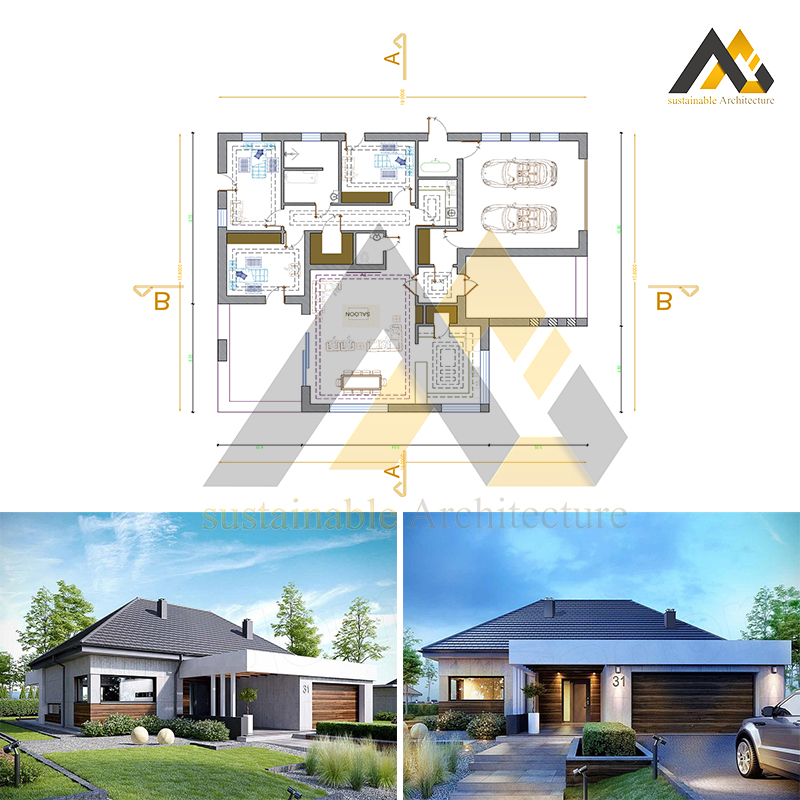 Attic villa design
