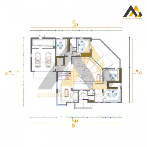 Modern 7 bedroom villa plan