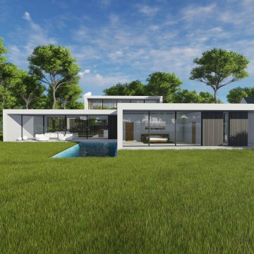 Glass villa design