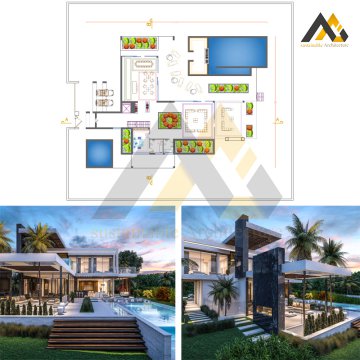 complete villa modern plans