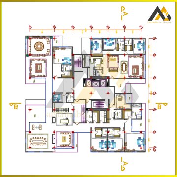 Chel Bagh apartment plan design